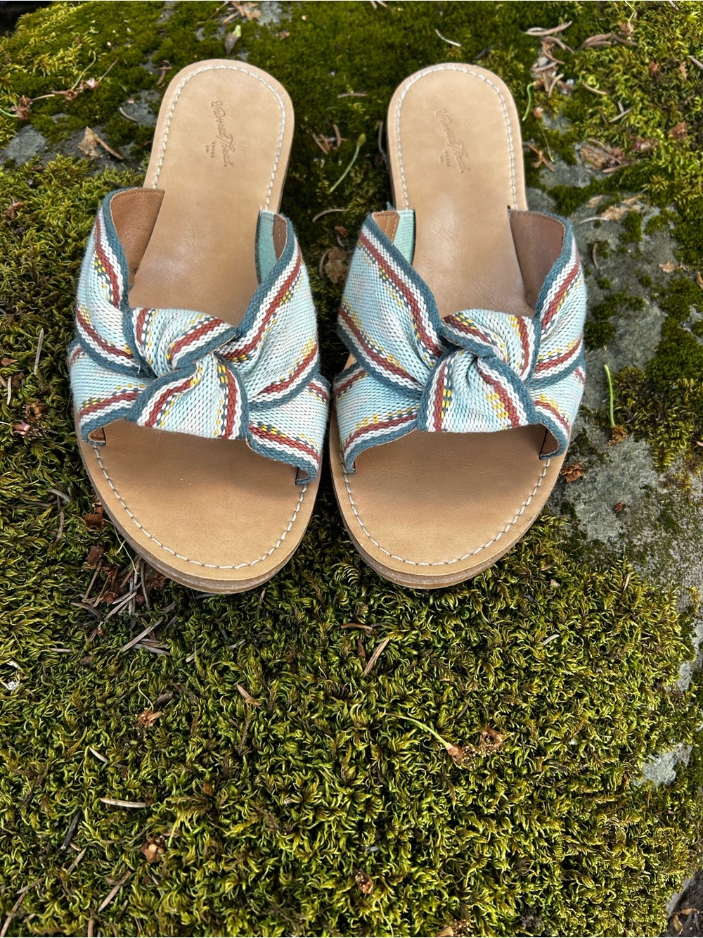 Universal Threads Woven Knot Slide Sandals - Size 9.5